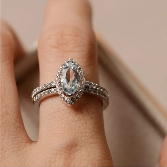 925 engagement bridal ring set - Picture 2 of 3